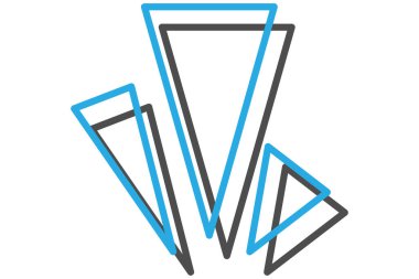 Geometrik Vurgulama Not Etiketi Tasarımı