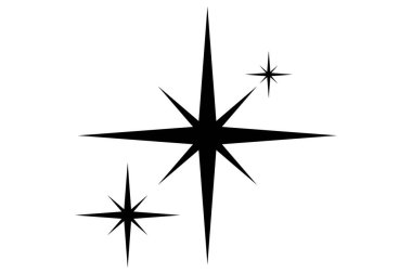 Parlayan Yıldız Temel Grafik Yapıştırması Tasarımı