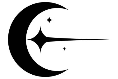 Parlayan Yıldız Temel Grafik Yapıştırması Tasarımı