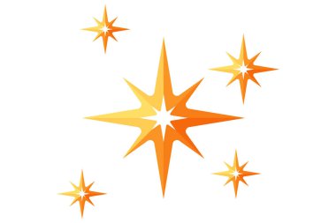 Parlayan Yıldız Serveti Düz Yapıştırması Tasarımı