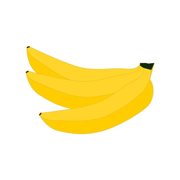 Banánové Ovoce Izolované Ilustrační Ikona — Stock fotografie