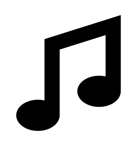 Beyaz arkaplandaki notanın vektör illüstrasyonu