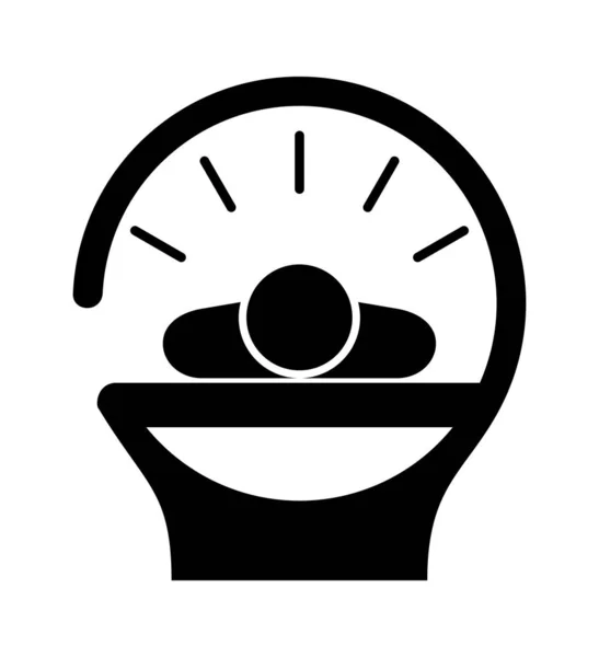 Beyaz arkaplanda solaryum simgesinin vektör illüstrasyonu