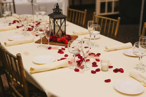 Table Setting Wedding Reception — Stock Photo, Image