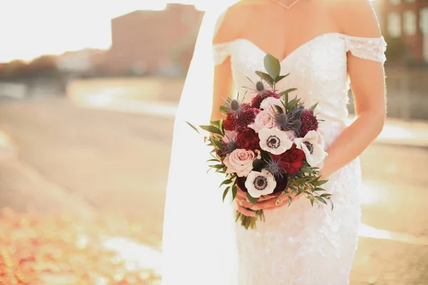 Красивий Весільний Букет Квітів — стокове фото