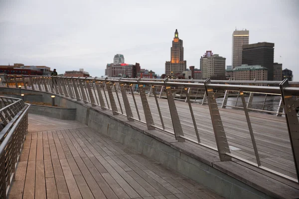 Нью Йоркський Міський Пейзаж Хмарочосами Мостом — стокове фото
