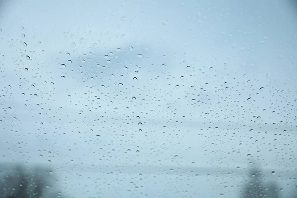 Rain Drops Window Glass — Stock Photo, Image