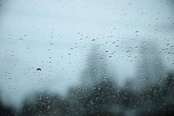 Rain Drops Glass Window — Stock Photo, Image