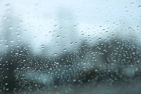Rain Drops Glass Window — Stock Photo, Image