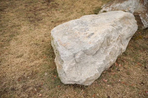 Steinmauer Hintergrund Mit Ziegel — Stockfoto