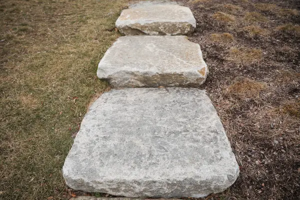 公園の石の道 — ストック写真