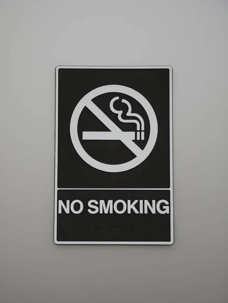 Όχι Ταμπέλα Καπνίσματος Λευκό Φόντο — Φωτογραφία Αρχείου