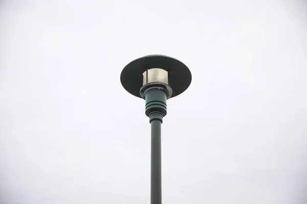 Pouliční Lampa Pozadí Města — Stock fotografie