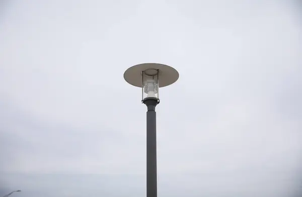 Utcai Lámpa Város Tetején — Stock Fotó