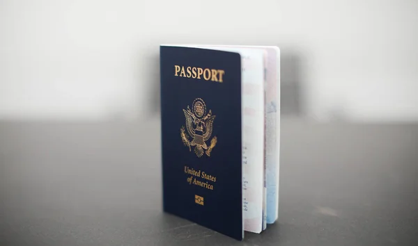 Паспорт Прапором Єднаних Держав Сша — стокове фото