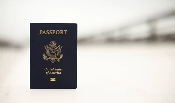 Paspoort Met Een Vlag Van Verenigde Staten Van Amerika — Stockfoto
