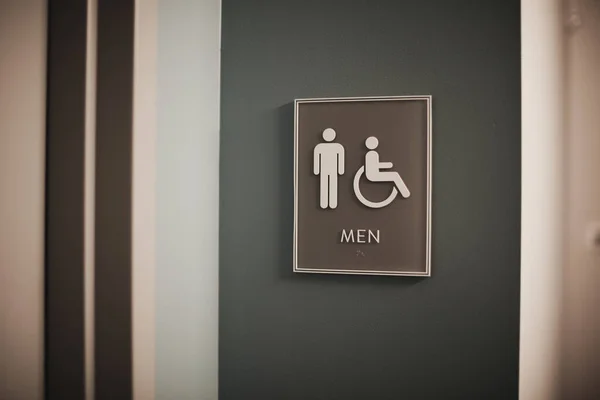Restroom Sign Row Toilet Signs — Stock Photo, Image