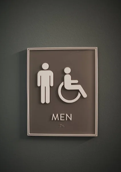 Toilet Sign Icon Restroom Symbol Black White Design Vector Illustration — Stock Photo, Image