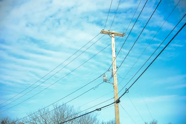 高電圧タワー電力線 — ストック写真