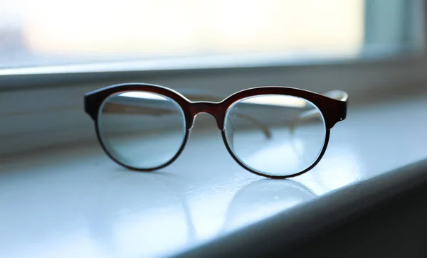 Szemüveg Fehér Háttér — Stock Fotó