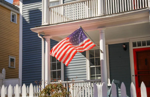Amerikaanse Vlag Straat — Stockfoto