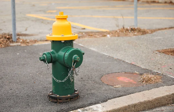 Hydrant Przeciwpożarowy Jest Niezbędnym Narzędziem Dla Strażaków Dostępu Wody Gaszenia — Zdjęcie stockowe