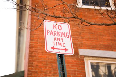 no parking sign typically represents rules, regulations, and restrictions. It is a symbol of order and control in public spaces, and the need to maintain safety and accessibility clipart