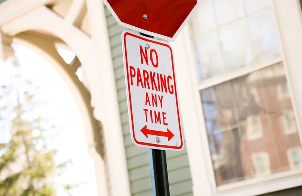 Ingen Parkeringsskylt Representerar Vanligtvis Regler Regler Och Restriktioner Det Symbol — Stockfoto