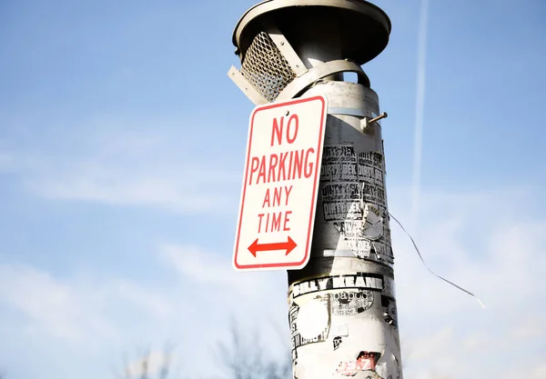 Ninguna Señal Estacionamiento Representa Típicamente Reglas Regulaciones Restricciones Símbolo Orden — Foto de Stock