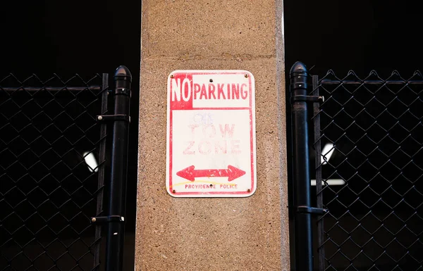 Parkverbotsschilder Stellen Typischerweise Regeln Vorschriften Und Einschränkungen Dar Ist Ein — Stockfoto