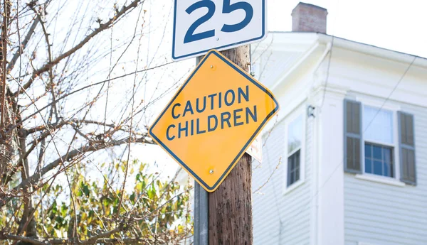 Yellow Pedestrian Walking Sign Typically Symbolizes Safe Pedestrians Cross Street — Stock Photo, Image