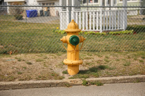 Hidrante Incêndio Numa Esquina Simbolizando Papel Crucial Que Desempenha Garantia — Fotografia de Stock