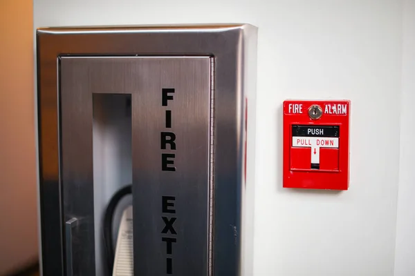 Пожарная Тревога Символ Предупреждения Безопасности Готовности Представляет Собой Важность Начеку — стоковое фото