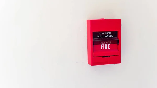 Пожежна Сигналізація Символом Попередження Безпеки Готовності Символізує Важливість Бути Обережним — стокове фото