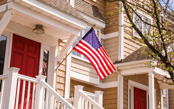 Bandera Estadounidense Simboliza Patriotismo Libertad Unidad Estadounidenses Recordatorio Nuestra Historia — Foto de Stock
