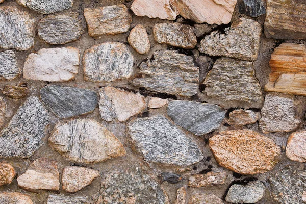 Zbliżenie Strzał Kamieni Różnych Fakturach Kolorach Wzorach Skały Symbolizują Siłę — Zdjęcie stockowe