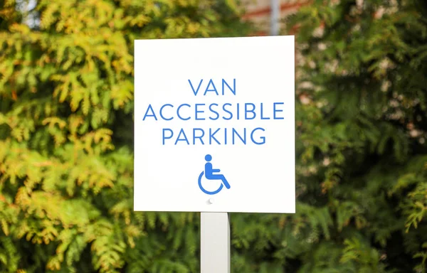 Signo Azul Discapacidad Calle Símbolo Universal Accesibilidad Ayuda Movilidad Las —  Fotos de Stock