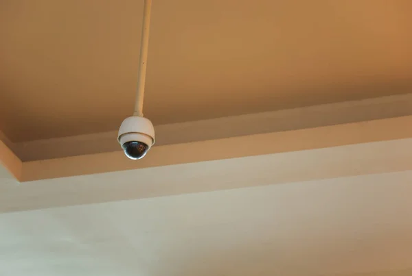 Beveiligingscamera Het Beeld Vertegenwoordigt Het Gebruik Van Technologie Voor Veiligheid — Stockfoto