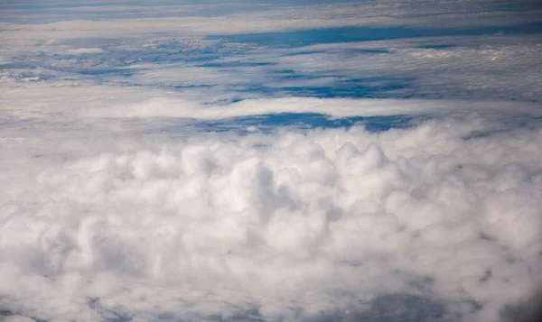Μια Άποψη Του Αεροπλάνου Για Σύννεφα Συμβολίζει Την Ελευθερία Φαντασία — Φωτογραφία Αρχείου