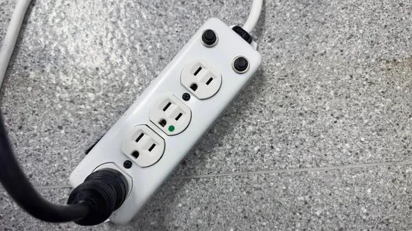 Electrical Outlets Cords Symbolize Power Energy Connectivity Represent Ability Stay — Stock Photo, Image