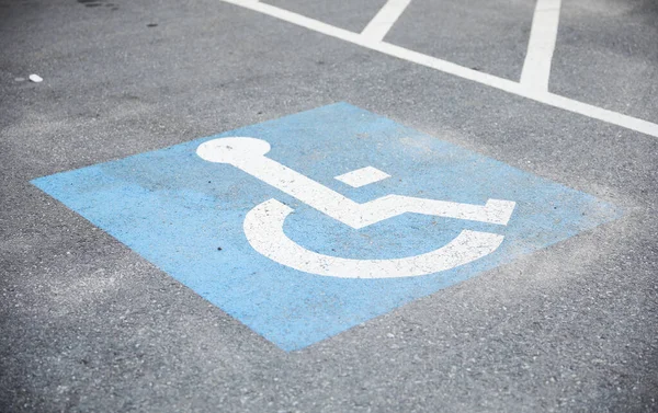 Blue Handicap Sign Universal Symbol Accessibility Inclusivity People Disabilities Represents Stock Image
