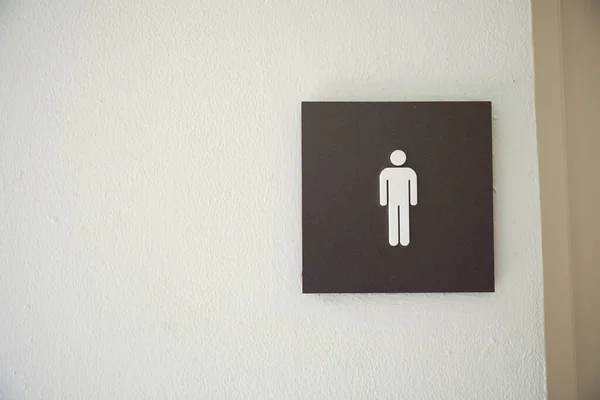 Restroom Sign Figures Girl Guy Handicap Symbol Depicts Gender Accessibility — Stock Photo, Image