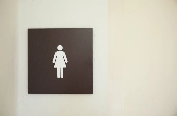 Restroom Sign Figures Girl Guy Handicap Symbol Depicts Gender Accessibility — Stock Photo, Image