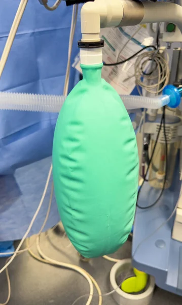 Máquina Ventilación Anestésica Simboliza Apoyo Respiratorio Intervención Médica Atención Paciente — Foto de Stock