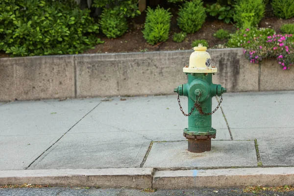 Вогневий Гідрант Представляє Захист Життєво Важливу Роль Пожежників Захисті Наших — стокове фото
