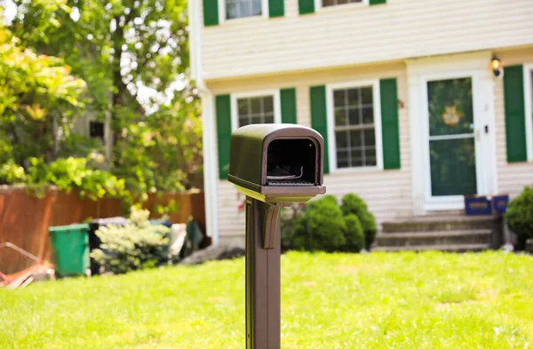 Mailbox Simbolo Comunicazione Connessione Rappresenta Portale Tra Mittente Destinatario Luogo — Foto Stock