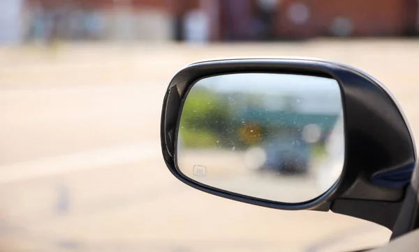Car Side Mirror Represents Reflection Awareness Safety Visual Extension Driver — Stock Photo, Image
