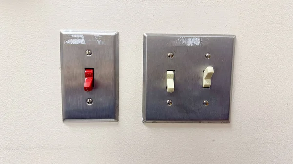 Light Switch Symbolize Control Illumination Power Change Represent Ability Create — Stock Photo, Image