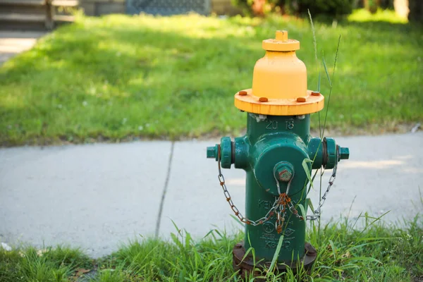 Brandhydranten Symbolisieren Sicherheit Notfallreaktion Und Brandbekämpfung Sie Repräsentieren Die Bereitschaft — Stockfoto