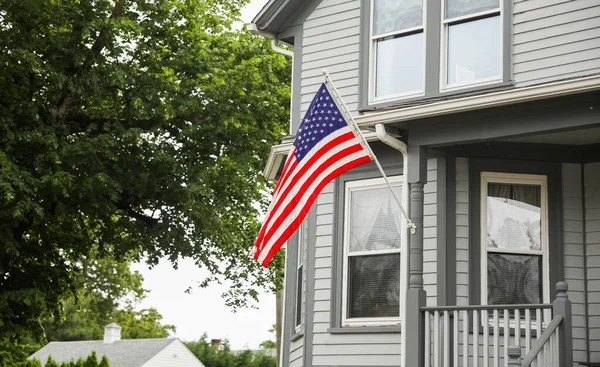 Bandera Americana Ondeando Viento — Foto de Stock